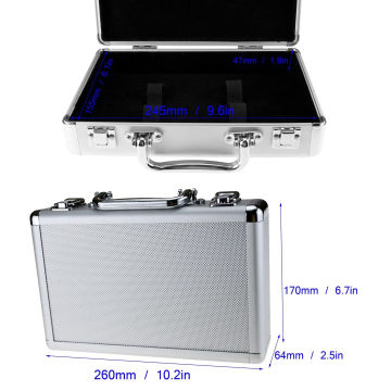 Lucky Carrying New Design Flight Briefcase Holder Aluminum Tool Box Case With Foam Backing